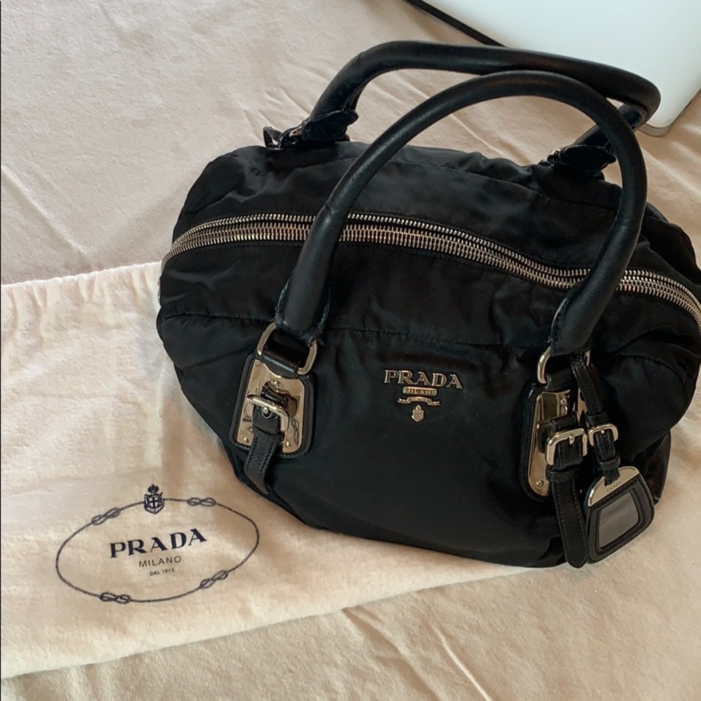 Prada Nylon with Leather bag
